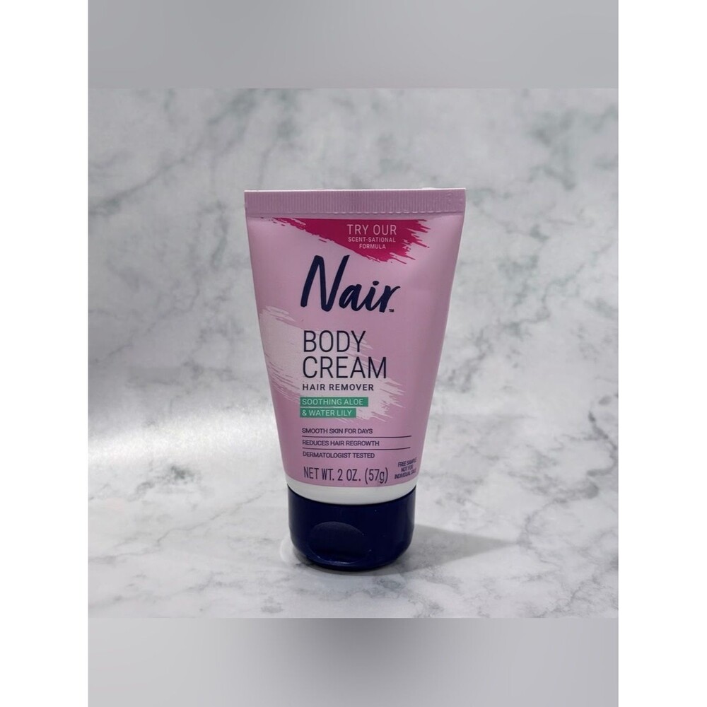 Nair Body Cream Hair Remover with Soothing Aloe & Water Lily 2 Fl Oz NWT